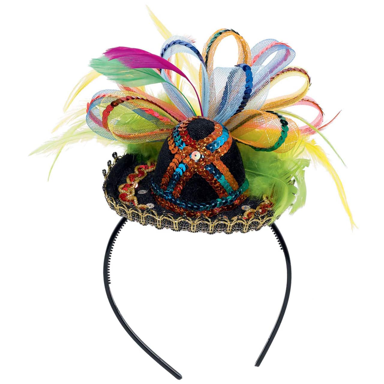 Cinco de Mayo Mini Fiesta Sombrero Headband, 2ct.